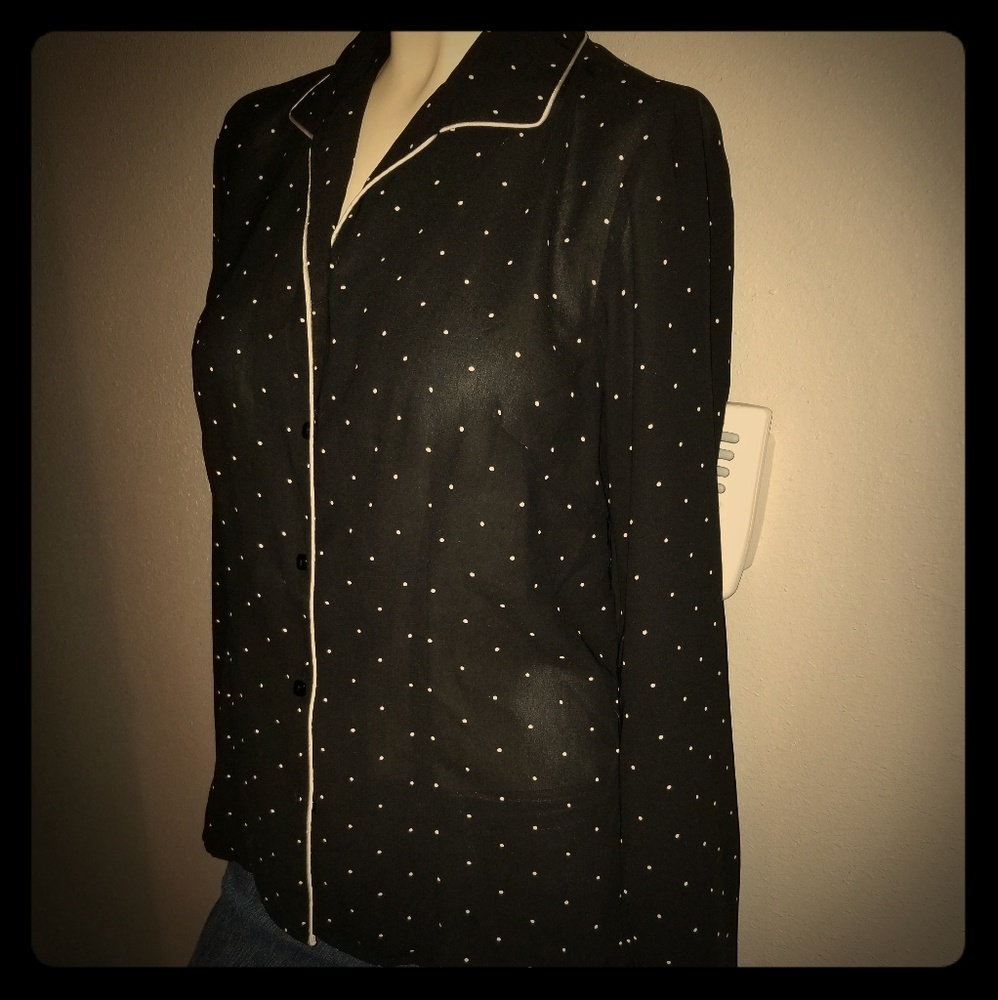 Vintage Rockabilly polkadot blouse